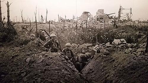 Battlefield image from WWI