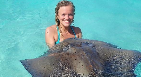 Madison Murphy loved learning about stingrays