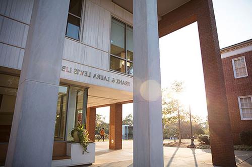 Front of Lewis Library