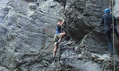 LIFT team travels to Outward Bound to rock climb and team build